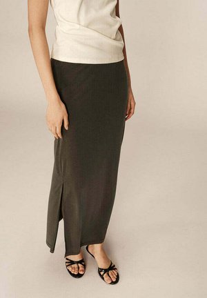 PLEASE - Jupe longue - kaki