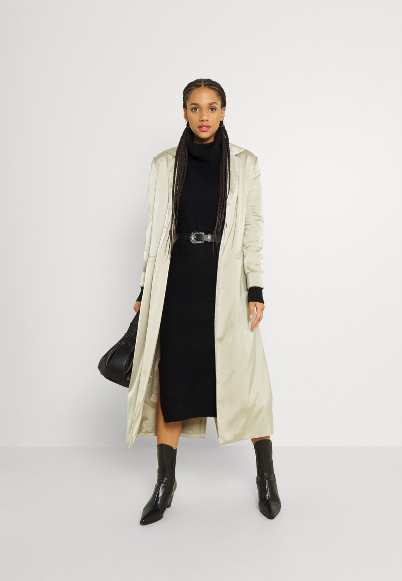 Damen Freizeitkleider | Glamorous SLOUCHY JUMPER DRESS WITH PUFF LONG SLEEVES ROLL Strickkleid black/schwarz - UW20993 Damen Freizeitkleider | Glamorous SLOUCHY JUMPER DRESS WITH PUFF LONG SLEEVES ROLL Strickkleid black/schwarz - UW20993