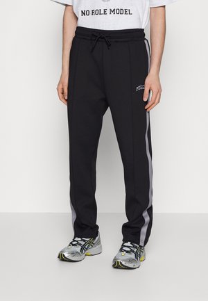 CUTLER WIDE TRACK PANTS UNISEX - Treningo apatinė dalis - black/light grey