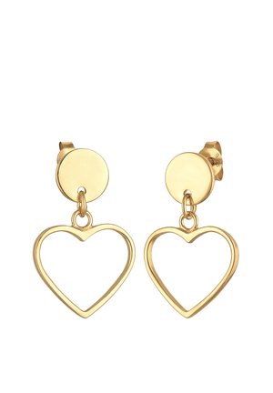 HEART CUT OUT - Auskarai - gold-coloured