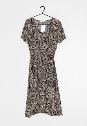 Mango, Jurk - black, beige