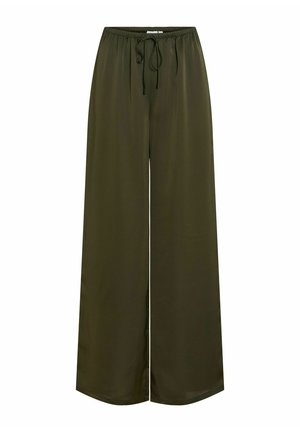 VILA, TROUSERS VIELLETTE WIDE-LEG - Pantalon classique - forest night
