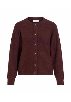 VILA, VIVIOLI O-NECK RIB KNIT CARDIGAN-NOOS - Gilet - port royale