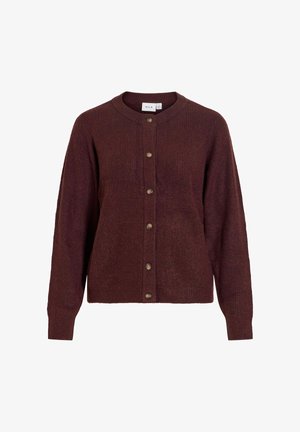 VILA, VIVIOLI O-NECK RIB KNIT CARDIGAN-NOOS - Gilet - port royale