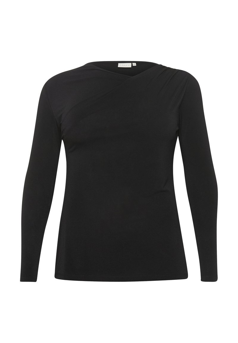 Kaffe Curve Longsleeve gemêleerd zwart Kaffe Curve Longsleeve gemêleerd zwart