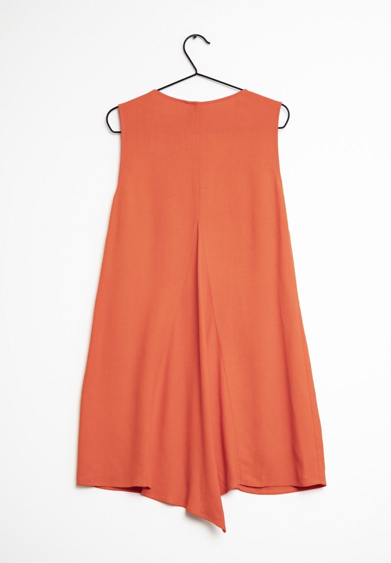 elisabetta franchi orange dress Elisabetta Franchi Orange Crepe Cutout Mini Dress S Elisabetta Franchi