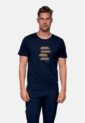 RABOT MOUNT KURZARM - T-shirt print - blau