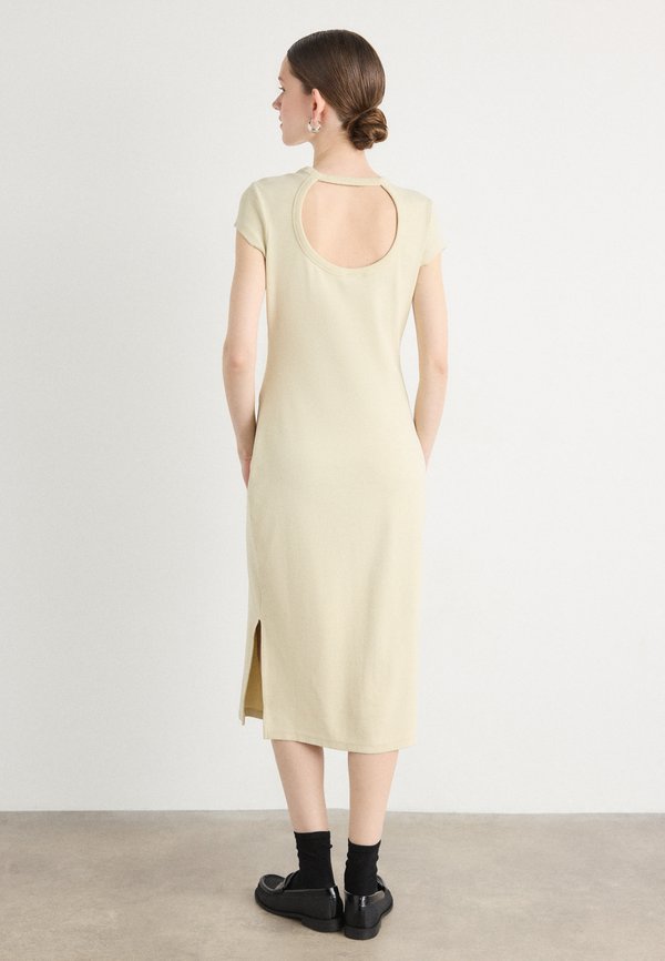 ELIRA - Jersey dress - open beige