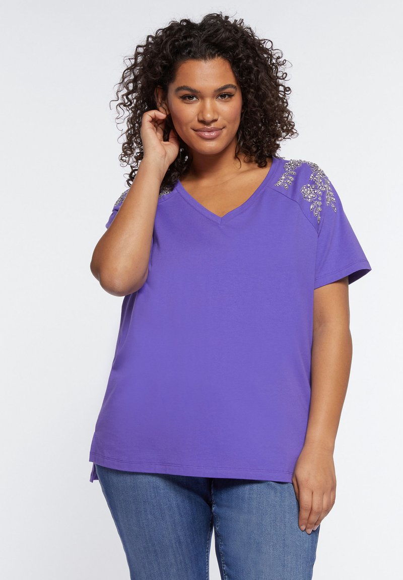 Fiorella Rubino T-shirt print paars