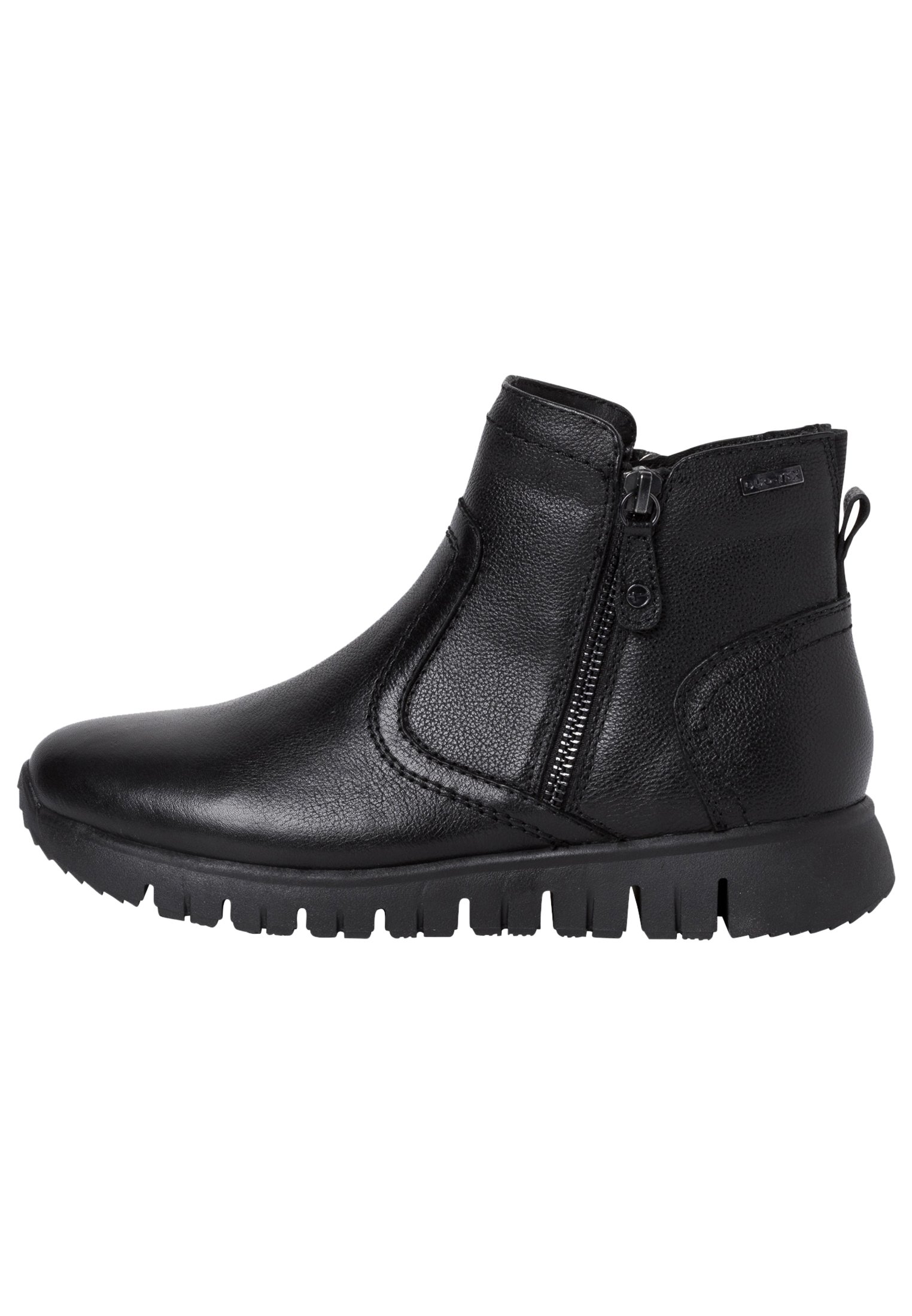 Tamaris COMFORT - Korte laarzen - black nappa/gemêleerd zwart - Zalando.nl