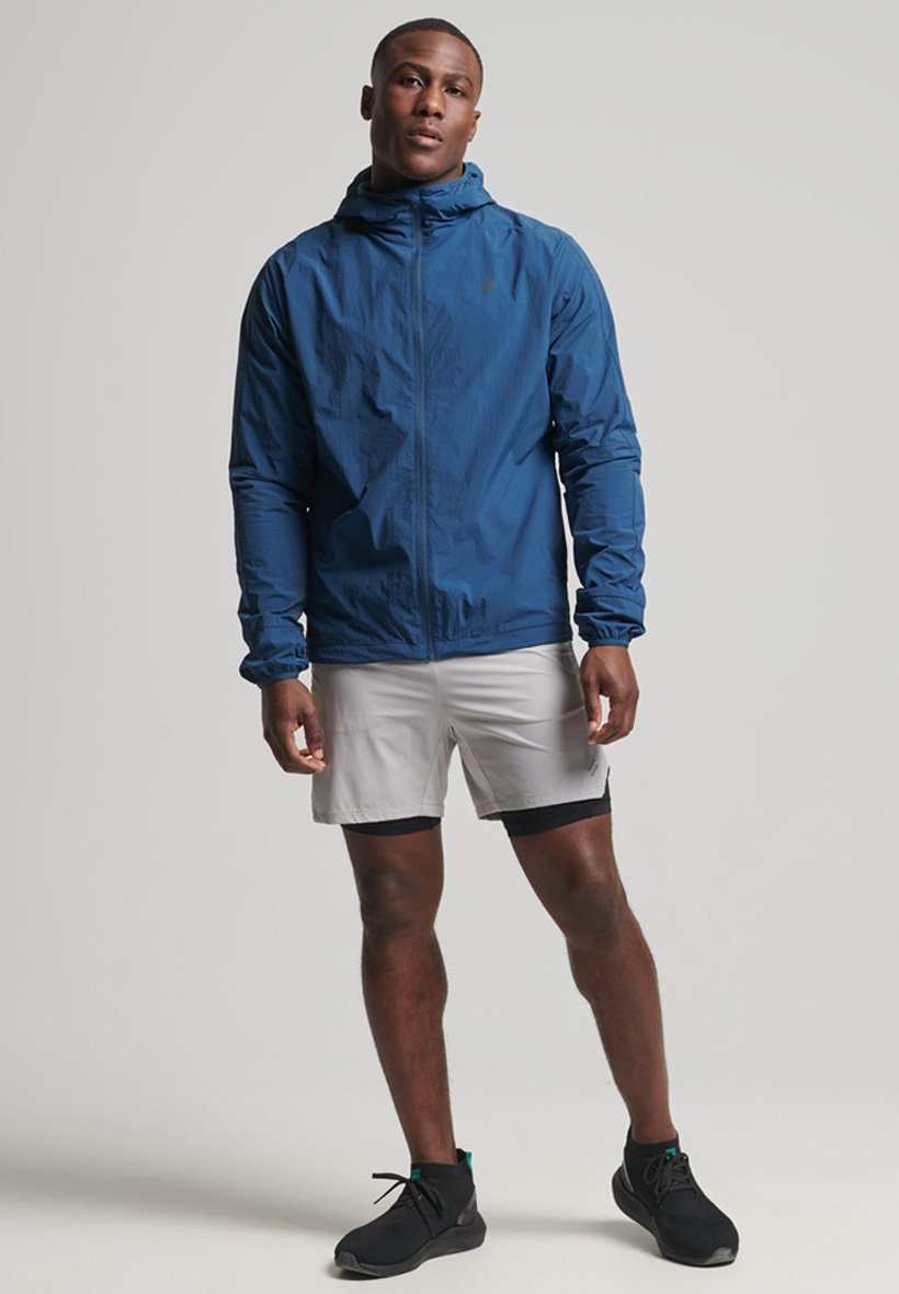 Superdry RUN - Light jacket - blue 