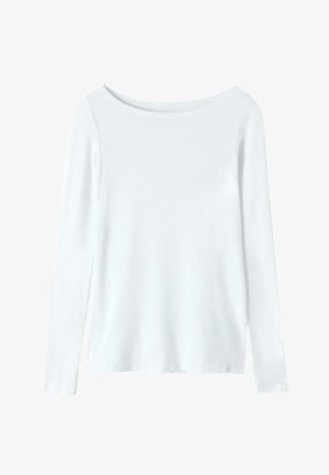 BOAT-NECK - Langarmshirt - milk white