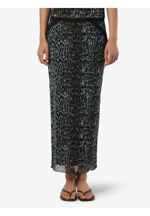LEOPRINT - Falda larga - khaki