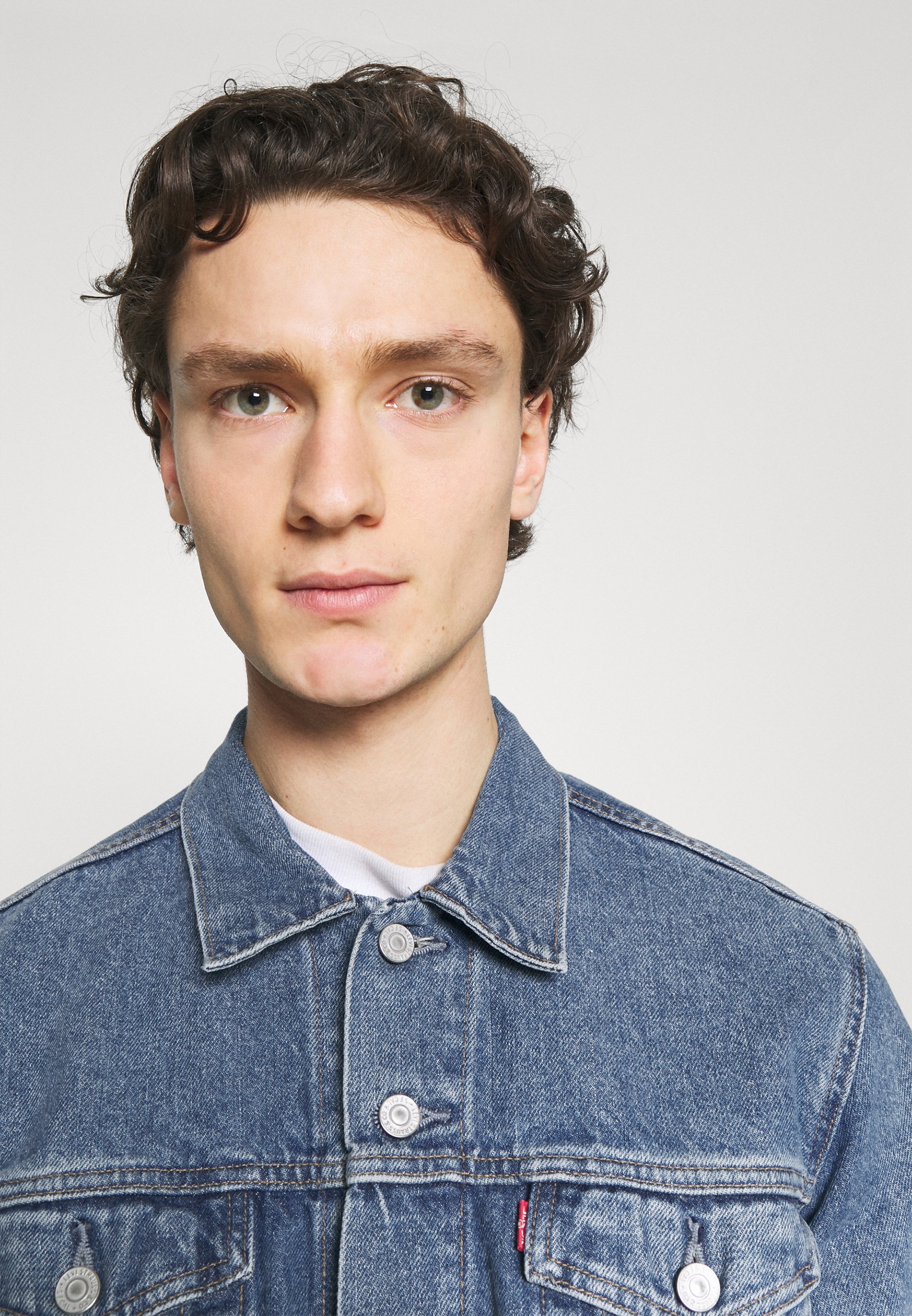 levi's ripped denim jacket