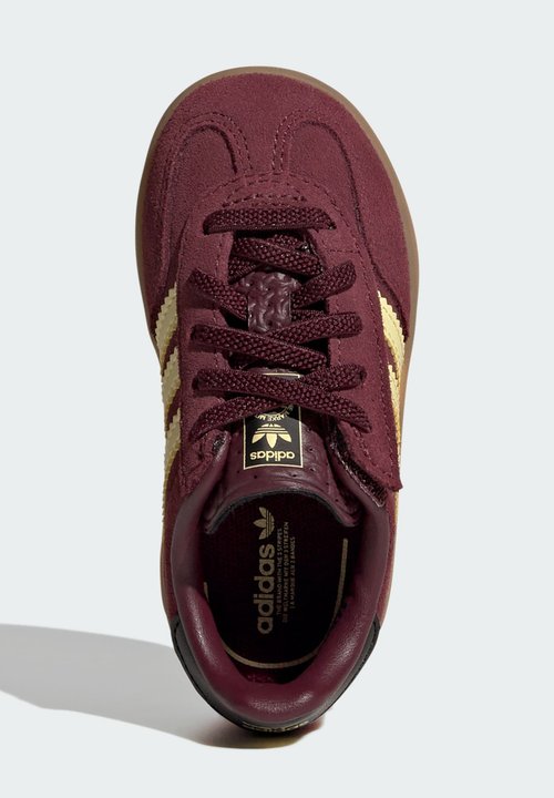 adidas GAZELLE INDOOR CF EL I UNISEX - Baby shoes - maroon almost yellow gold-coloured metallic — foto 3