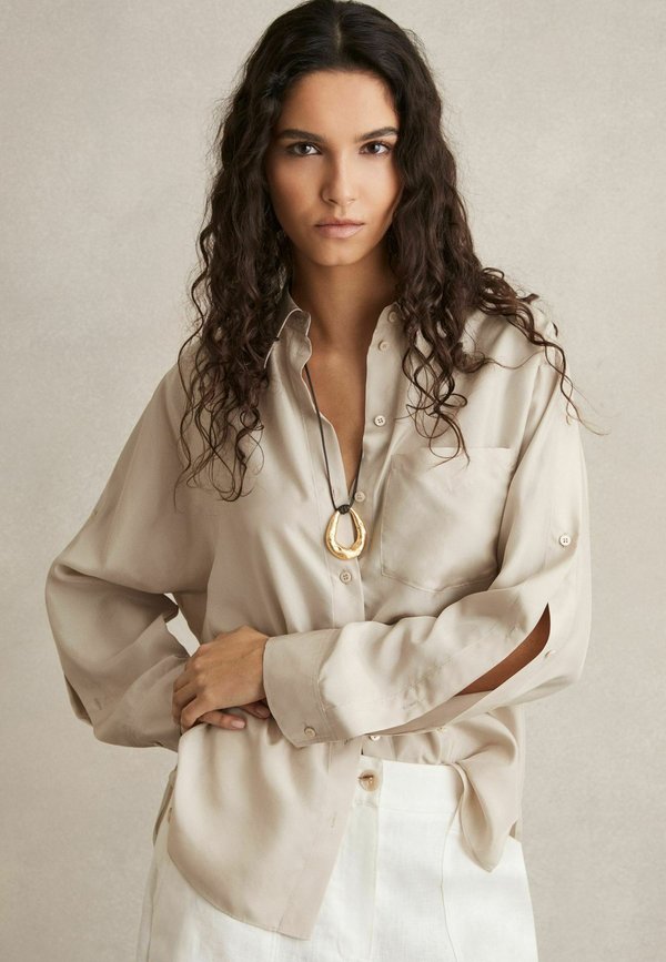 REGULAR FIT - REENIE BUTTON SLEEVE - Hemdbluse - stone