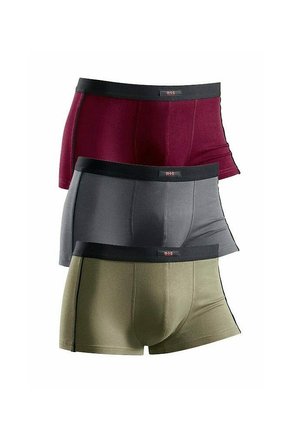 3ER PACK - Boxerbriefs - grau-olivgrün-bordeaux
