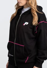 Pegador JENNA OVERSIZED - Zip-up sweatshirt - black
