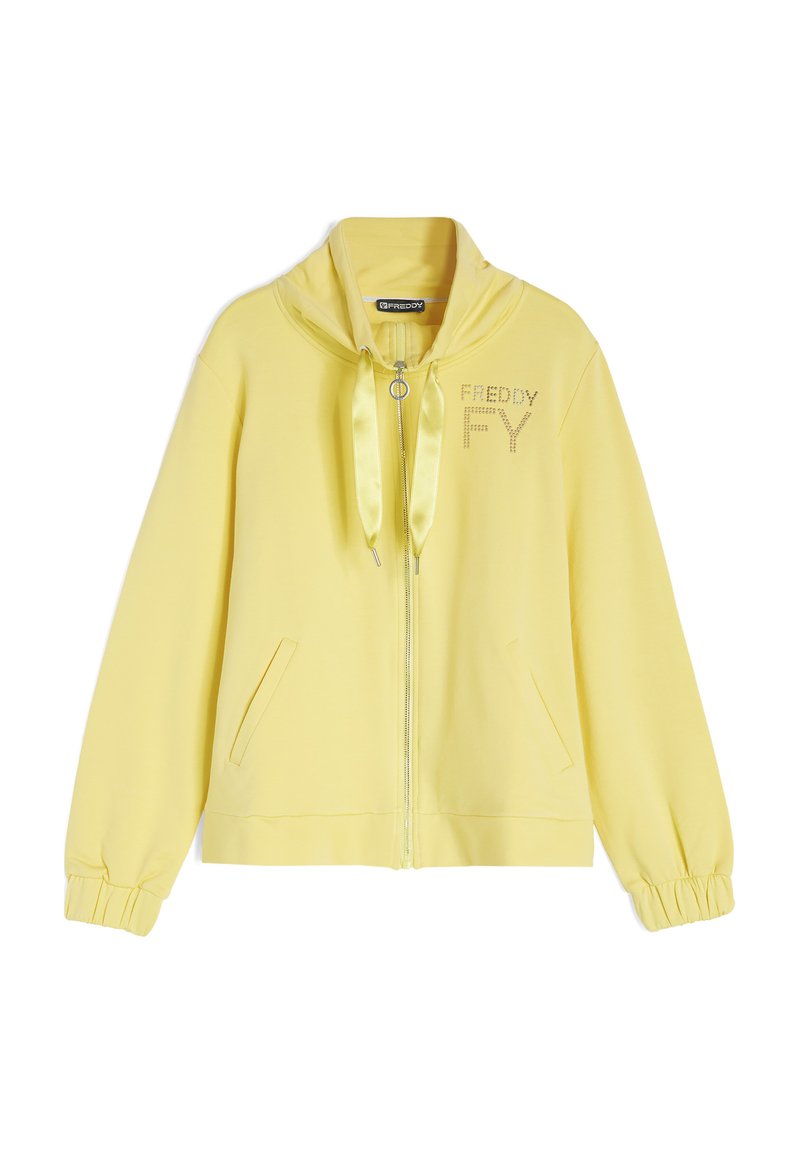 Freddy IN FRENCH CON COLLO ALTO - Felpa con zip - sunshine