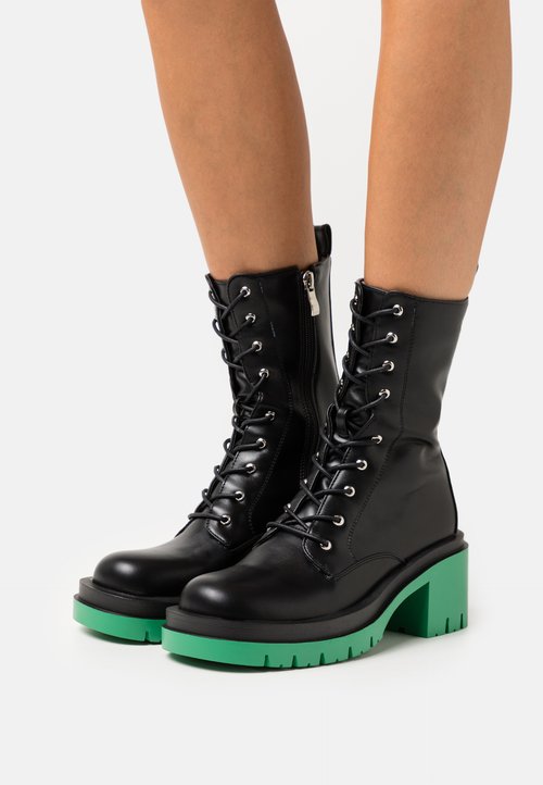 Koi Footwear ASTRO SILVER STAR MOON CHUNKY BOOTS Platåstøvletter