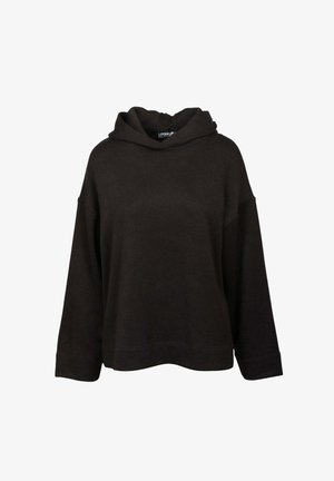 Felpa nera con vestibilità ampia, maniche oversize e scollo ampio. Realizzata in materiale morbido, presenta un design minimalista senza motivi.