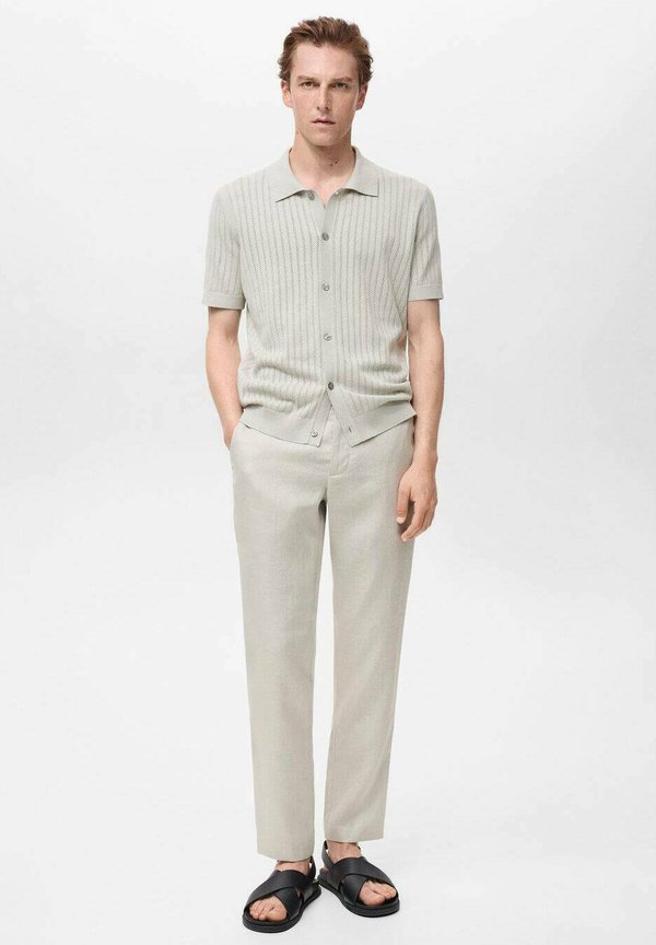 SLIM-FIT - Trousers - sand2
