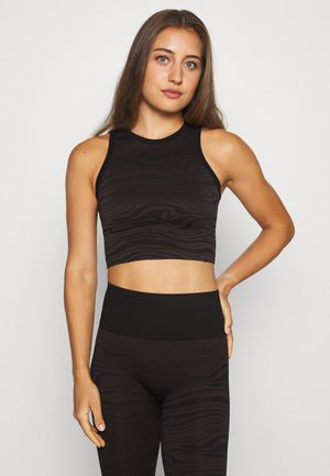 SEAMLESS MELTED - Top - melted brown