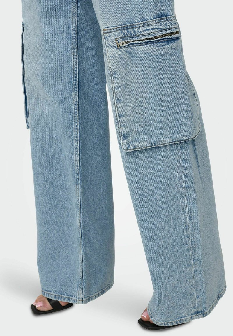 Onlhope Ex Hw Wide Tai261 DNM Noos, Lichtblauw gebleekte denim, 26W x 30L