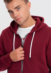 Ombre SSBZ-0118 - Mikina na zip - burgundy