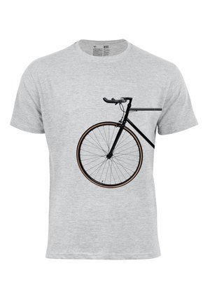 BIKE LOVER - VORDERRAD - Print T-shirt - grau