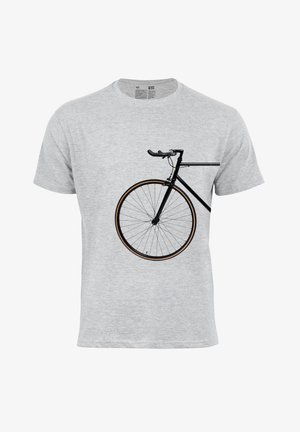 Cotton Prime, BIKE LOVER - VORDERRAD - T-Shirt print - grau