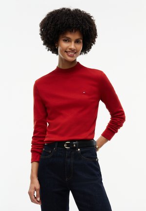 Tommy Hilfiger, SLIM CODY MOCK TEE - Блуза с дълги ръкави - dark magma
