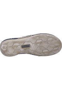Shoe sole with a hexagonal textured pattern; rubber material in worn white color; features a metal tag with "JOSEPH SEIBEL" and size 37.