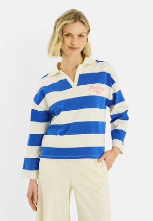 MANCHES LONGUES À RAYURES - Polo - bleu