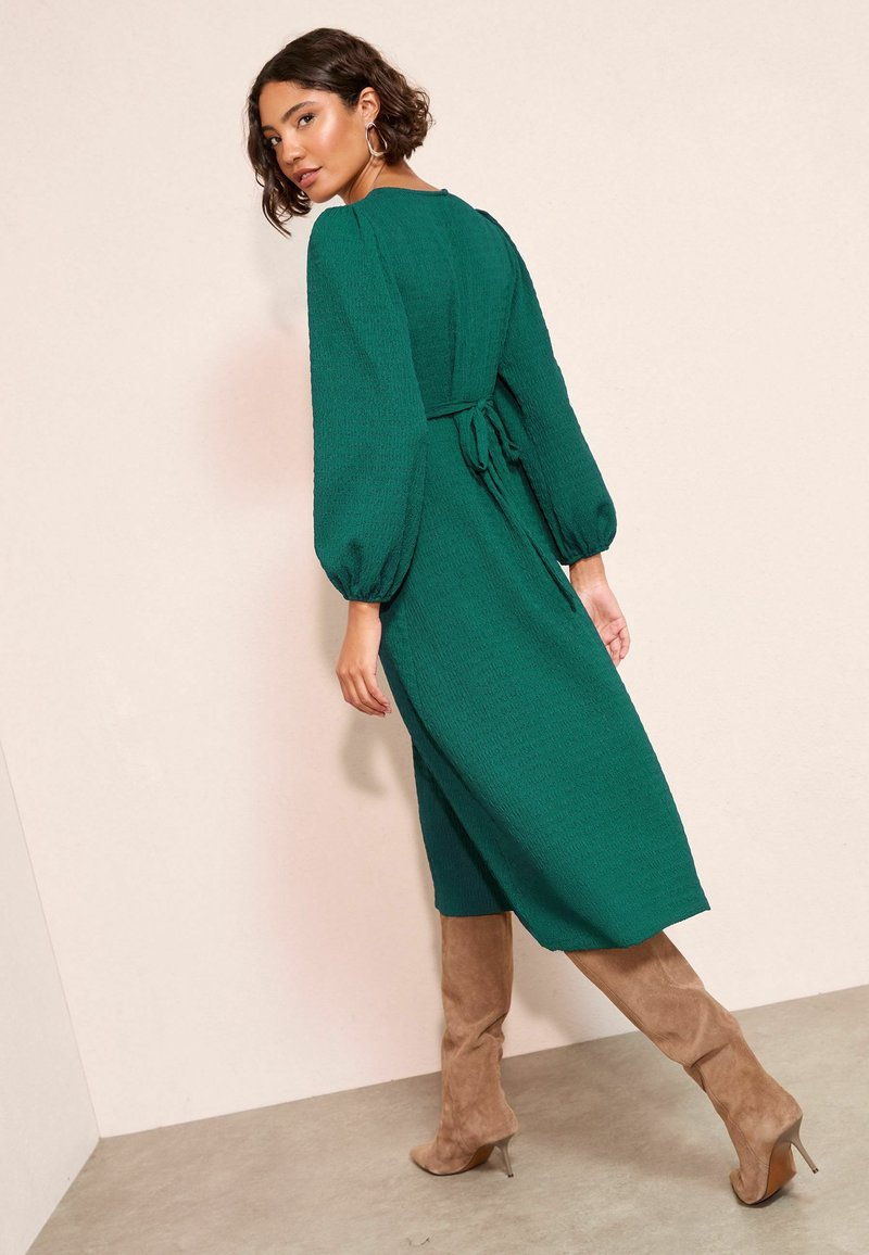 slim fit dress slacks Dress Robe – Forest Green (Ribbed) – Nesting Olive main image 1