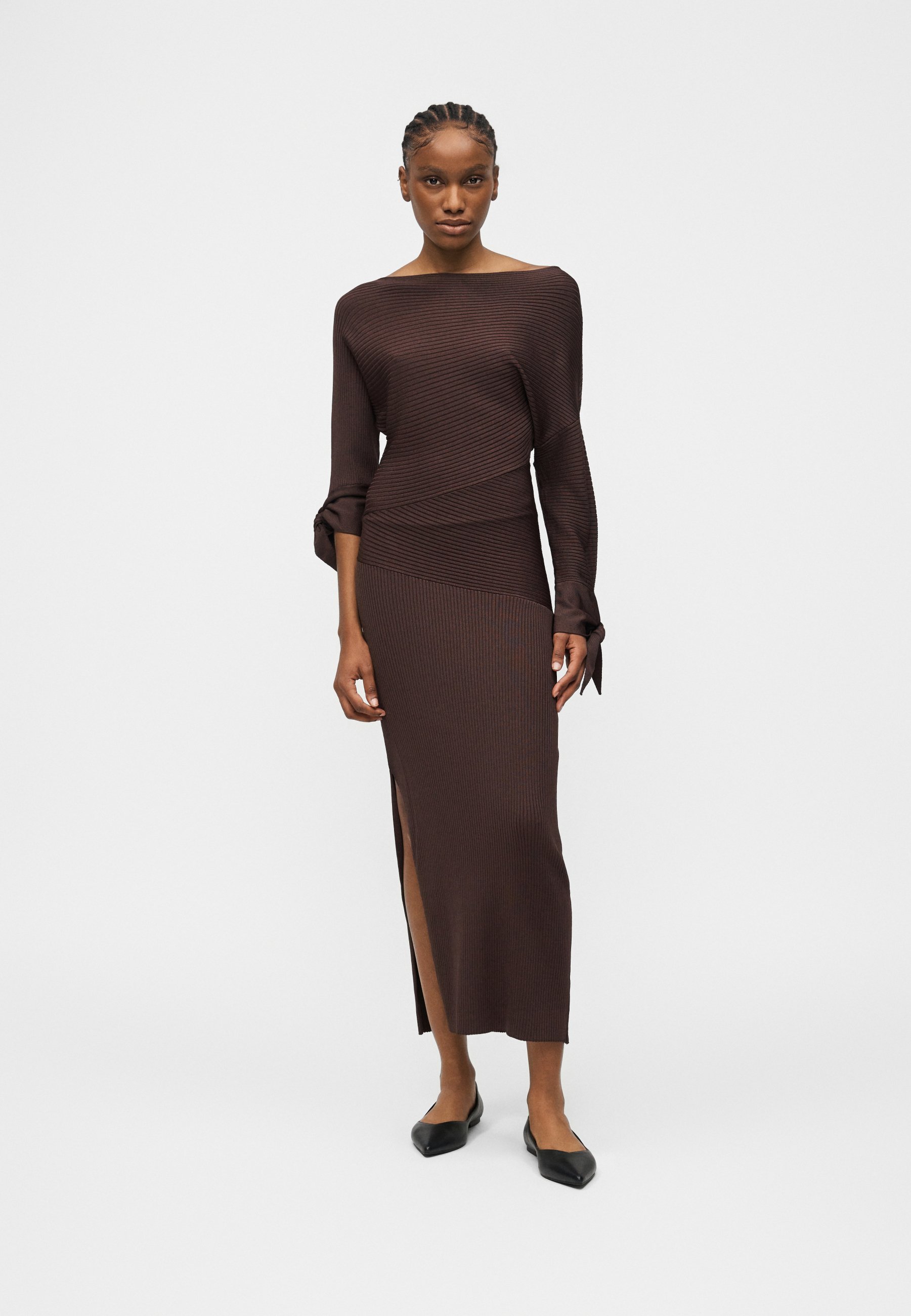 Pinko BRINA ABITO - Jumper dress - marrone terra/multi-coloured