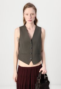 AllSaints EVA MAXI SKIRT - Falda larga - plum brown