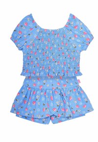 JoJo Maman Bébé - 2-PIECE STRAWBERRY BEE SMOCKED SET - REGULAR FIT - A-silueta svārki - blue Miniatūras attēls 1