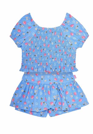 2-PIECE STRAWBERRY BEE SMOCKED SET - REGULAR FIT - Falda acampanada - blue