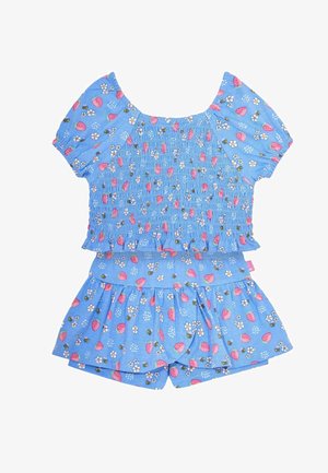 JoJo Maman Bébé 2-PIECE STRAWBERRY BEE SMOCKED SET - REGULAR FIT - A-silueta svārki - blue