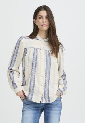 ADOLA   - Chemisier - creme with blue stripe