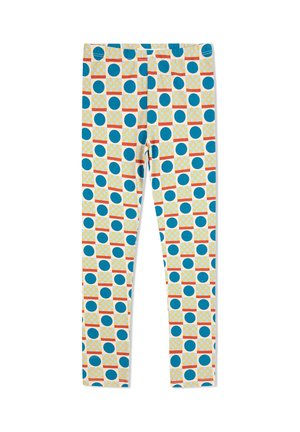 GEOMETRIC SCACS - Legging (type pantalon) - off white
