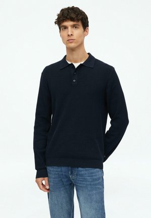 s.Oliver, STRICKPULLOVER - Poloshirt - navy