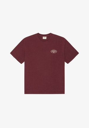 Les Deux, WORLDWIDE - Тениска с щампа - chocolate truffle red