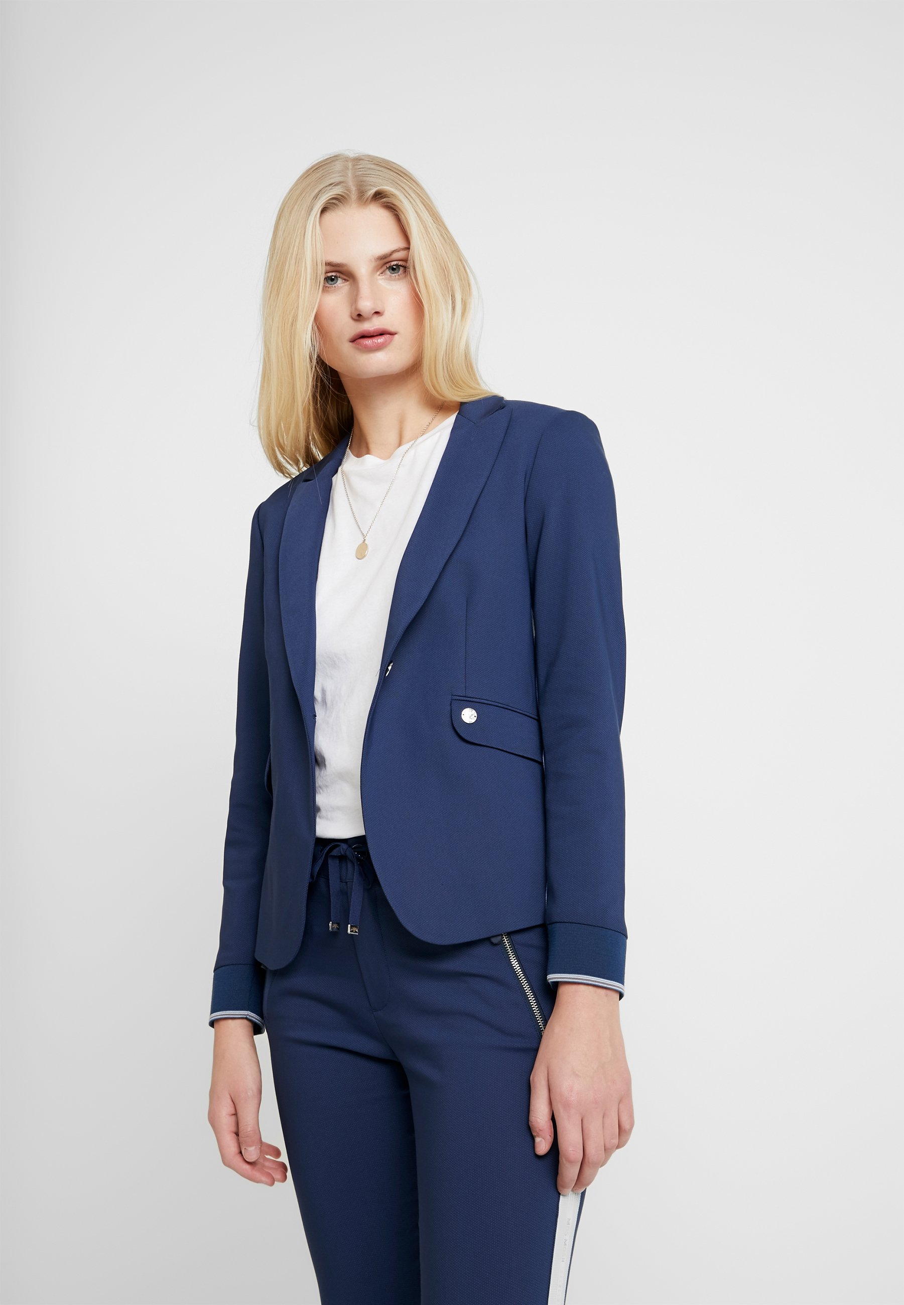 Mos Mosh BLAKE LOGO Blazer dark blue Zalando.no Blue Marly Blazer MOS MOSH Blazer - Dameklær er billig
