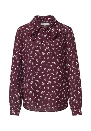 Street One, LANGARM BLUSE MIT SCHLEIFENDETAIL - Blouse - rustic rouge