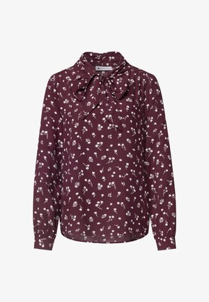 Street One, LANGARM BLUSE MIT SCHLEIFENDETAIL - Blouse - rustic rouge