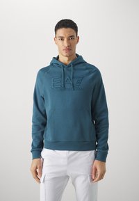 EA7 Emporio Armani - UNISEX - Majica s kapuljačom - verde scuro Minijatura 1