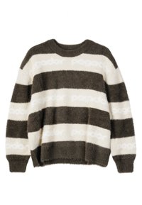 VINCENZA FURRY - Džemper - walnut brown/cozy beige