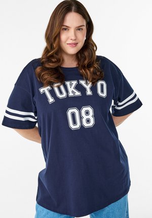 Camiseta estampada - navy b w tokyo